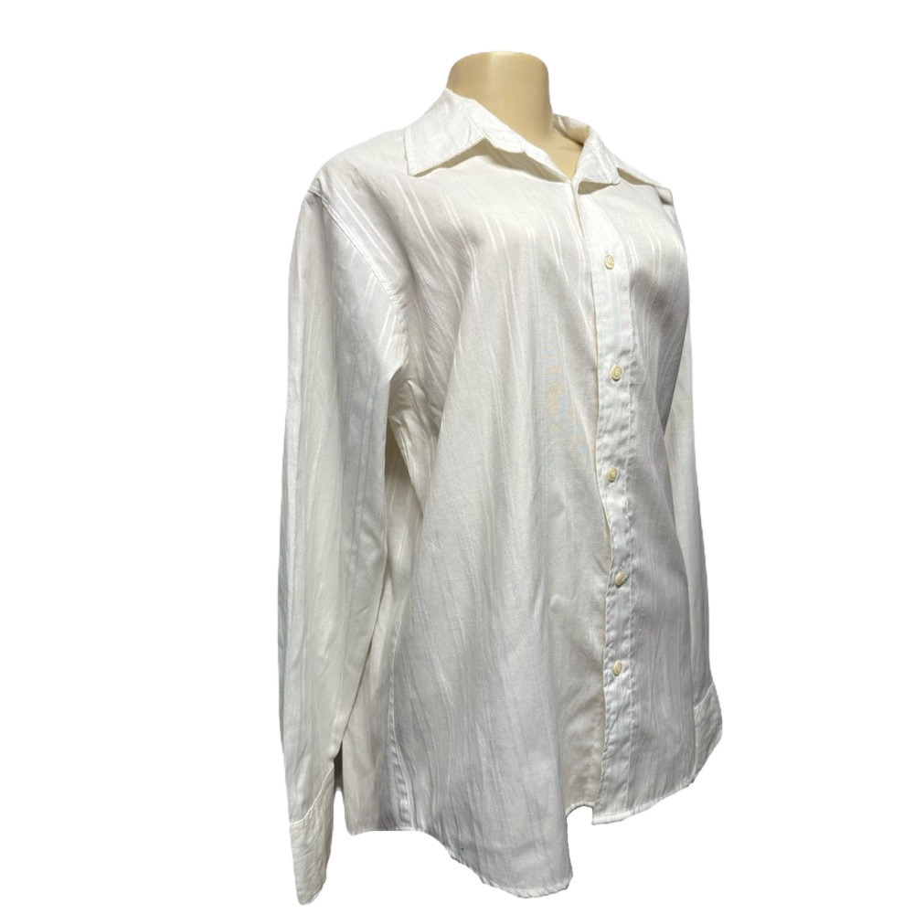 Carbon Men's Classic White Button-Down Shirt - Picture 3 of 4